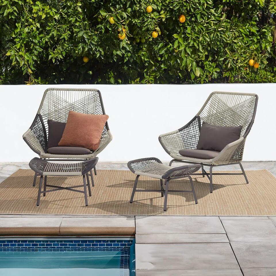 Huron Outdoor Lounge Chair & Cushion west elm Australia